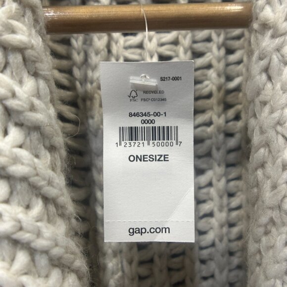 NWT GAP Women's Slouchy Textured Open Front Cardigan One Size - Picture 11 of 14